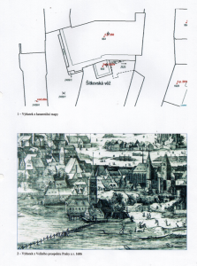 výřez z Velkého prospektu Prahy 1606